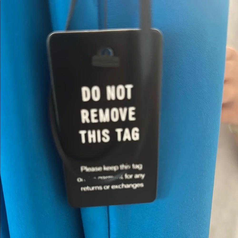 Express Vibrant Blue Backless Dress - Picture 3 of 5